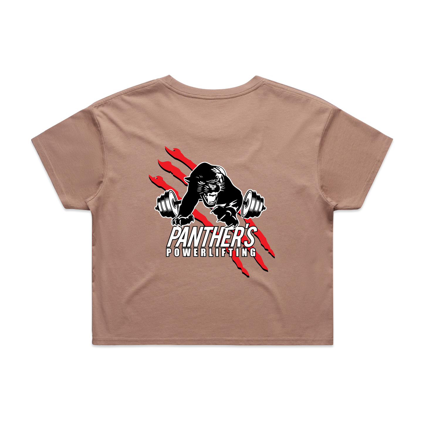 Panthers Powerlifting Women's Cropped Tee