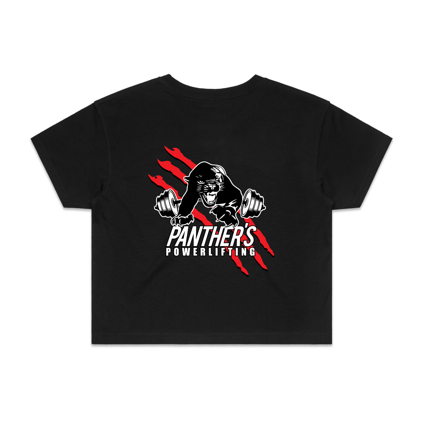 Panthers Powerlifting Women's Cropped Tee