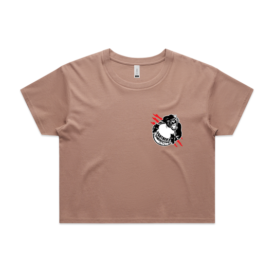 GS-Panthers Stone Logo-Women's Crop