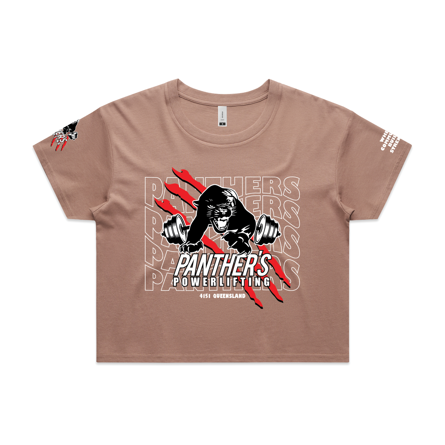 Panthers Powerlifting Nats Team Tee/Crop