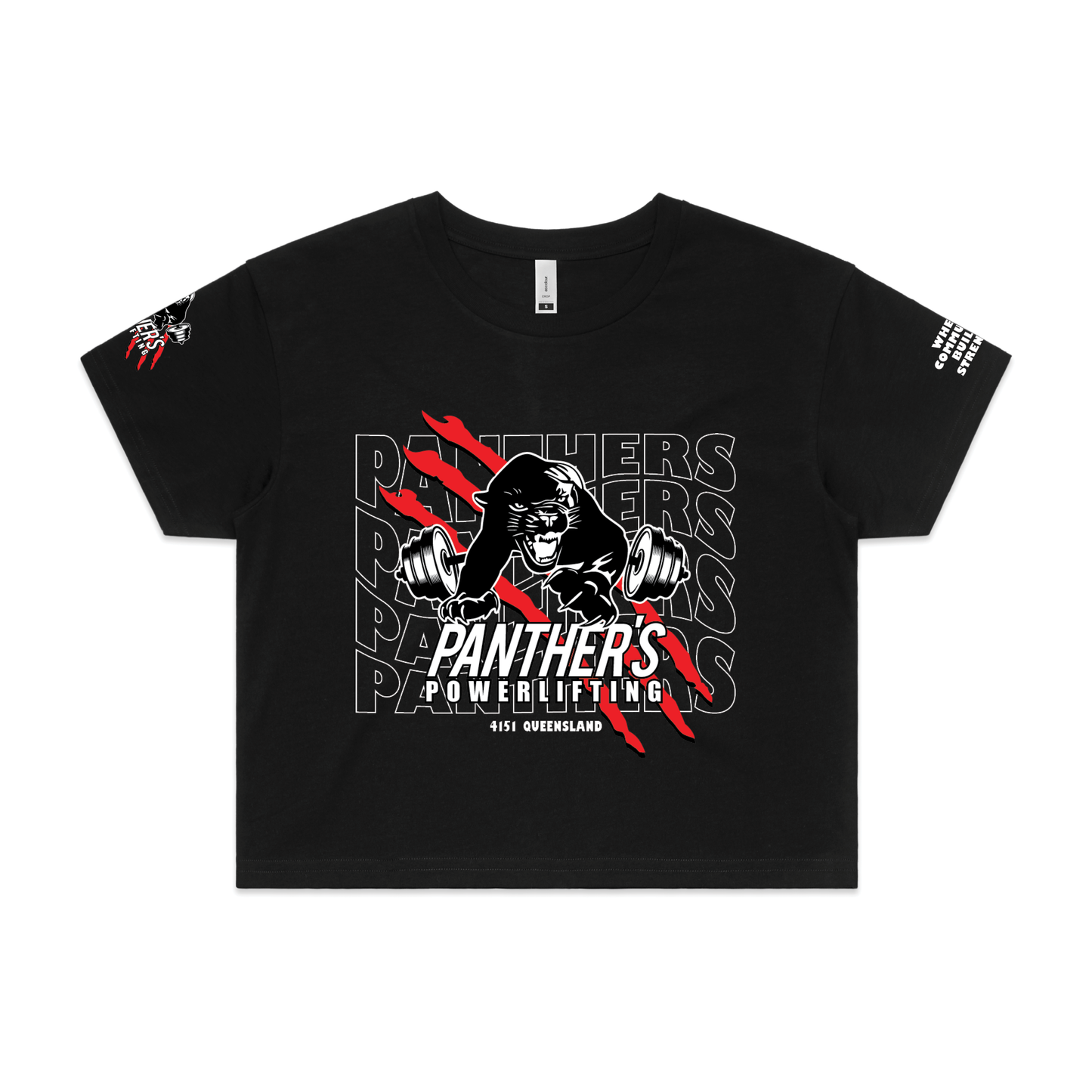 Panthers Powerlifting Nats Team Tee/Crop