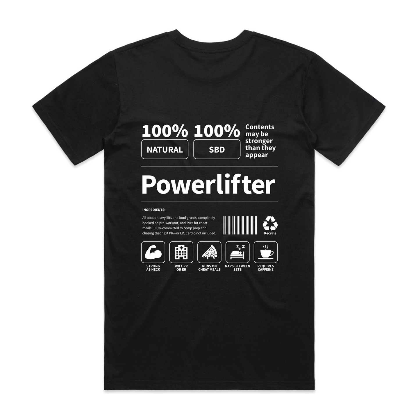 Powerlifter Label
